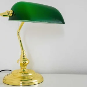 hofstein Lampes À Poser>Lampe De Banquier Laiton, 1 Lumiere