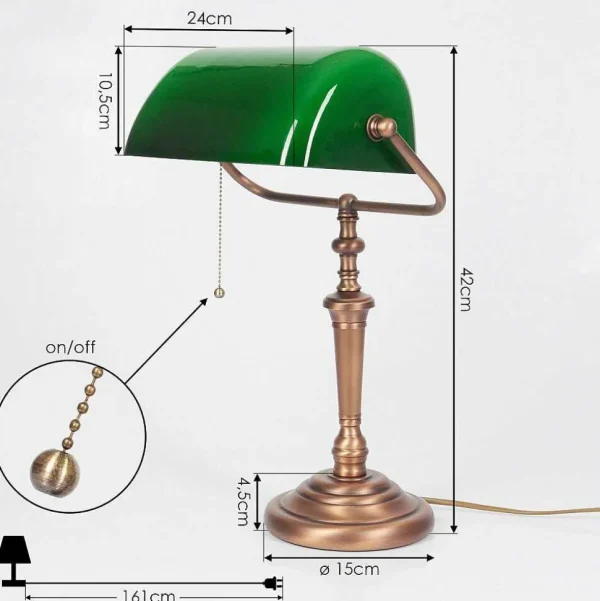 hofstein Lampes À Poser>Lampe De Table Argyle Bronze, 1 Lumiere