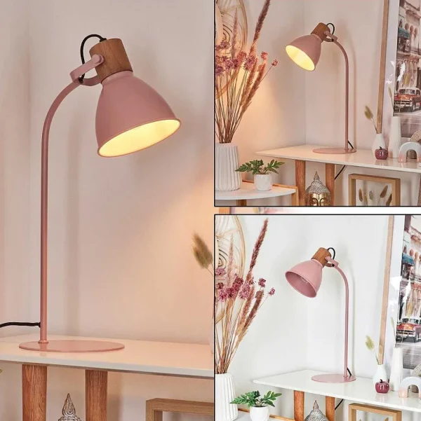 hofstein Lampes À Poser>Lampe De Table Chipou Rose, Rose, 1 Lumiere