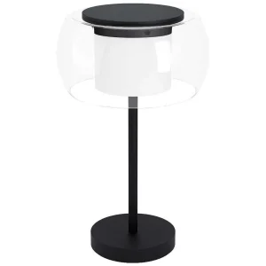 Luminaires Eglo Eglo Connect>Lampe De Table Eglo Briaglia Led Noir, 1 Lumiere, Changeur De Couleurs