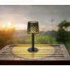 Luminaires Globo Lighting Lampes Rechargeables Et Lampes À Piles>Lampe De Table Globo Solar Led Noir, Transparent, 1 Lumiere