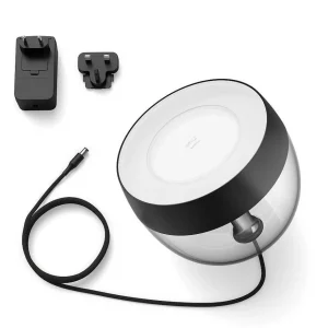 Luminaires Philips Luminaires Interieurs Connectes>Lampe De Table, Kit D'Extension Philips Hue Ambiance White & Color Iris Led Noir, Transparent, 1 Lumiere, Changeur De Couleurs