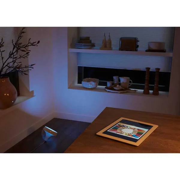 Luminaires Philips Philips Hue>Lampe De Table, Kit D'Extension Philips Hue Ambiance White & Color Iris Led Transparent, Blanc, 1 Lumiere, Changeur De Couleurs