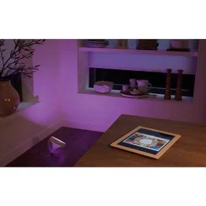 Luminaires Philips Philips Hue>Lampe De Table, Kit D'Extension Philips Hue Ambiance White & Color Iris Led Transparent, Blanc, 1 Lumiere, Changeur De Couleurs