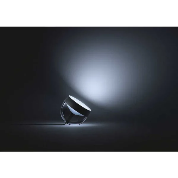 Luminaires Philips Luminaires Interieurs Connectes>Lampe De Table, Kit D'Extension Philips Hue Ambiance White & Color Iris Led Noir, Transparent, 1 Lumiere, Changeur De Couleurs