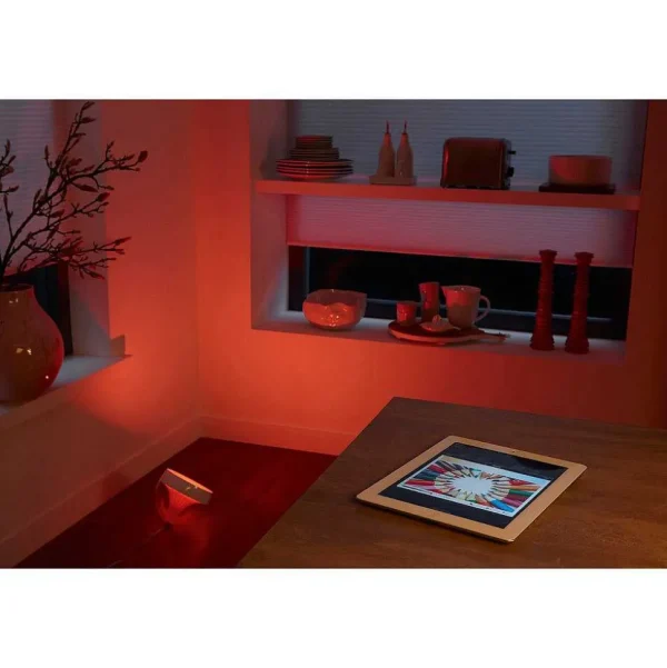 Luminaires Philips Philips Hue>Lampe De Table, Kit D'Extension Philips Hue Ambiance White & Color Iris Led Transparent, Blanc, 1 Lumiere, Changeur De Couleurs