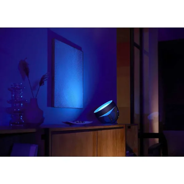 Luminaires Philips Luminaires Interieurs Connectes>Lampe De Table, Kit D'Extension Philips Hue Ambiance White & Color Iris Led Noir, Transparent, 1 Lumiere, Changeur De Couleurs