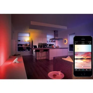 Luminaires Philips Philips Hue>Lampe De Table, Kit D'Extension Philips Hue Ambiance White & Color Iris Led Transparent, Blanc, 1 Lumiere, Changeur De Couleurs