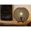 Luminaires Lucide Luminaires Marocains>Lampe De Table Lucide Tahar Noir, 1 Lumiere