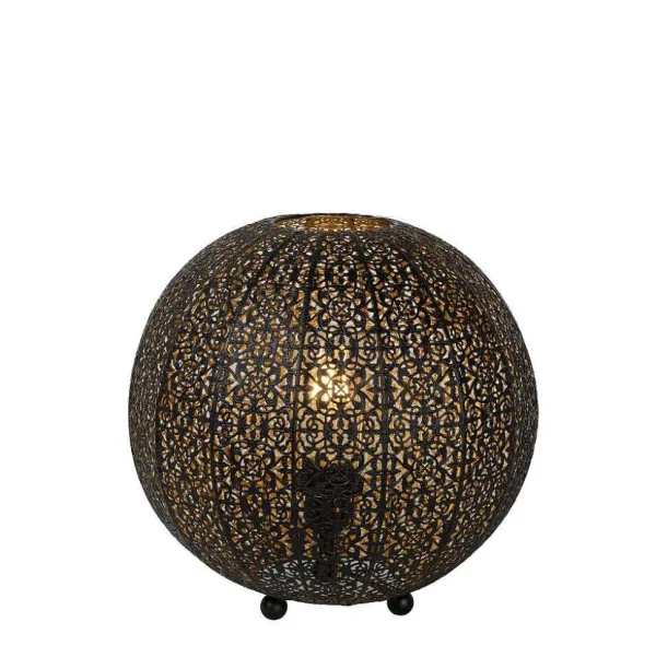 Luminaires Lucide Luminaires Marocains>Lampe De Table Lucide Tahar Noir, 1 Lumiere