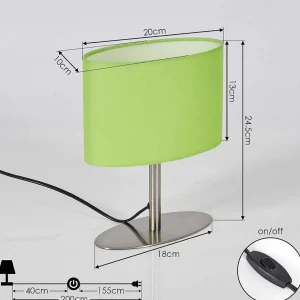 hofstein Lampes À Poser>Lampe De Table Mavulu Nickel Mat, 1 Lumiere