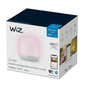 Luminaires Philips Wiz>Lampe De Table Philips Wiz Hero Led Blanc, 1 Lumiere, Telecommandes, Changeur De Couleurs