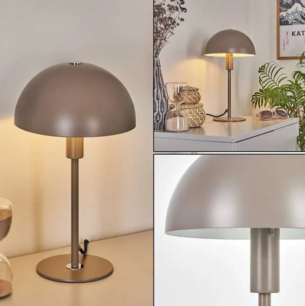 hofstein Lampes À Poser>Lampe De Table Tati Gris, 1 Lumiere