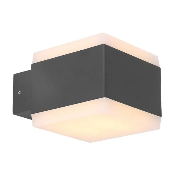 Luminaires Globo Lighting Luminaires Extérieurs Connectes>Lampe D'Exterieur Globo Slice Led Anthracite, 1 Lumiere, Changeur De Couleurs