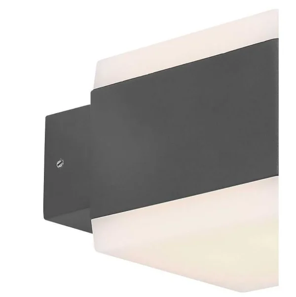 Luminaires Globo Lighting Luminaires Extérieurs Connectes>Lampe D'Exterieur Globo Slice Led Anthracite, 1 Lumiere, Changeur De Couleurs