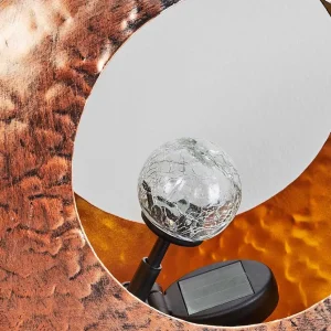 hofstein Lampes Solaires>Lampe Solaire Benevento Led Cuivre, Rouille, Transparent, 1 Lumiere