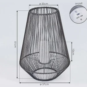 hofstein Lampes Rechargeables Et Lampes À Piles>Lampe Solaire Mendola Led Gris, 1 Lumiere