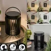 hofstein Lampes Rechargeables Et Lampes À Piles>Lampe Solaires Rossina Led Noir, 1 Lumiere