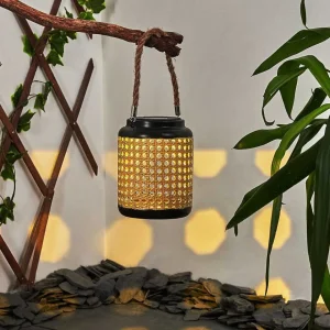 hofstein Lampes Rechargeables Et Lampes À Piles>Lampe Solaires Sessivi Led Brun, Noir, 1 Lumiere