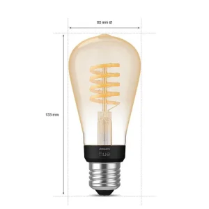 Luminaires Philips Ampoules Led>Led E27 7 Watt 2200 - 4500 Kelvin 550 Lumen Philips Hue White Ambiance