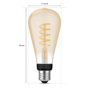 Luminaires Philips Ampoules Led>Led E27 7 Watt 2200 - 4500 Kelvin 550 Lumen Philips Hue White Ambiance