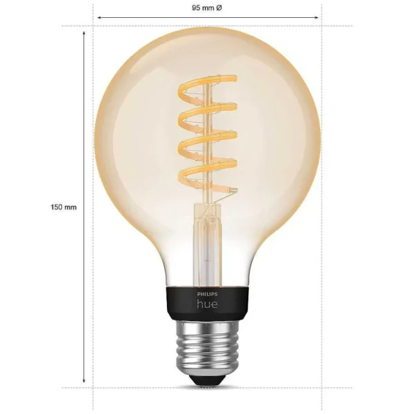 Luminaires Philips Ampoules Led>Led E27 7 Watt 2200 - 4500 Kelvin 550 Lumen Philips Hue White Ambiance