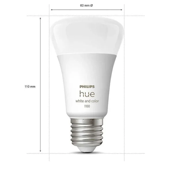 Luminaires Philips Philips Hue>Led E27 9 Watt 2200 - 6500 Kelvin 806 Lumen Philips Hue White & Color Ambiance