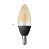 Luminaires Philips Ampoules Led>Led E14 4,5 Watt 2100 Kelvin 300 Lumen Philips Hue White