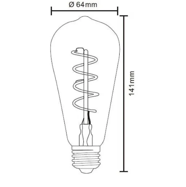 Luminaires Globo Lighting Ampoules Led>Led E27 4 Watt 2000 Kelvin 200 Lumen Globo