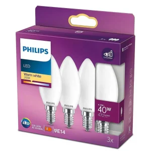 Luminaires Philips Ampoules E14>Led E14 40 Watt 2700 Kelvin 470 Lumen Philips