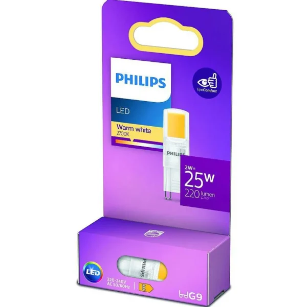 Luminaires Philips Ampoules G9>Led G9 2 Watt 2700 Kelvin 220 Lumen Philips