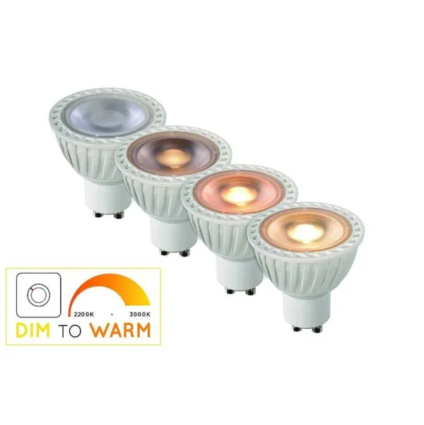 Luminaires Lucide Lampes À Intensite Variable>Led Gu10 5 Watt 320 Lumen 2200 Kelvin Lucide