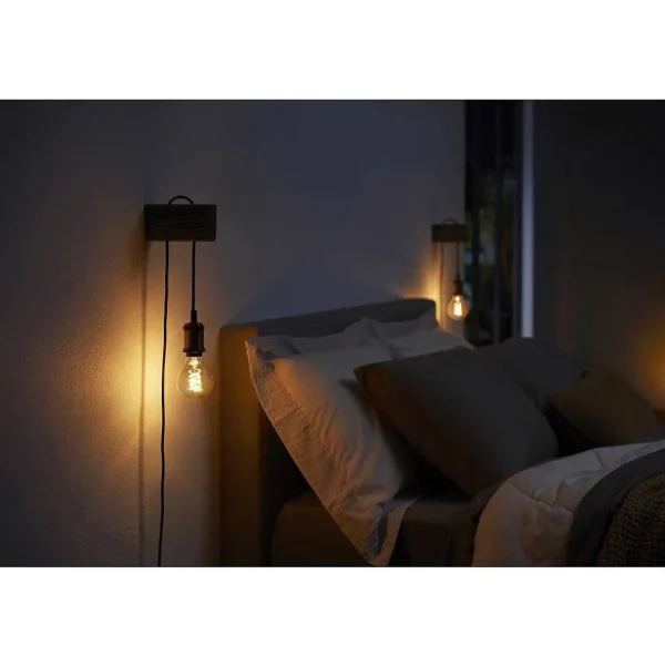 Luminaires Philips Ampoules Led>Led White Filament St64 E27 7 Watt 2100 Kelvin 600 Lumen Philips Hue