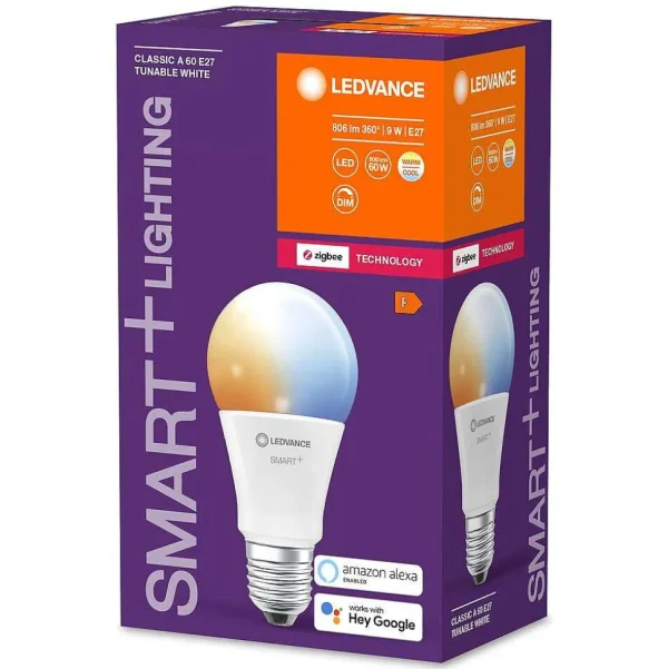 Luminaires Ledvance Ampoules Led>Ledvance Smart+ Led E27 9 Watt 2700-6500 Kelvin 806 Lumen