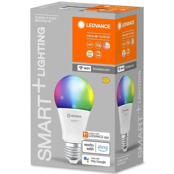 Luminaires Ledvance Ampoules Led>Ledvance Smart+ Wifi Led E27 9,5 Watt 2700-6500 Kelvin 1055 Lumen