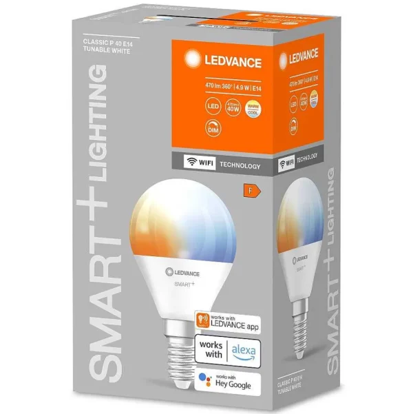 Luminaires Ledvance Ampoules Led>Ledvance Smart+ Wifi Led E14 4,9 Watt 2700-6500 Kelvin 470 Lumen