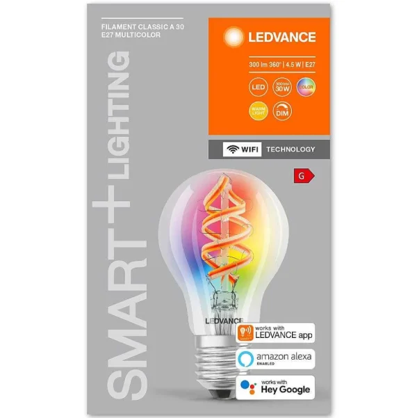 Luminaires Ledvance Ampoules Led>Ledvance Smart+ Wifi Led E27 4,5 Watt 2700 Kelvin 300 Lumen