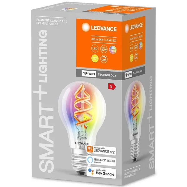 Luminaires Ledvance Ampoules Led>Ledvance Smart+ Wifi Led E27 4,5 Watt 2700 Kelvin 300 Lumen