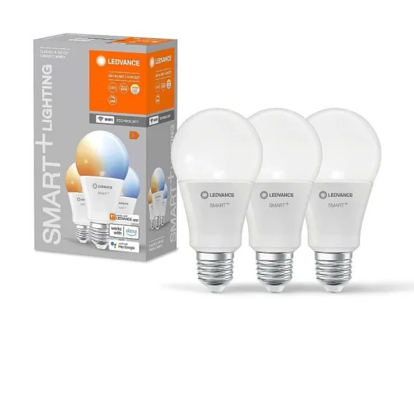 Luminaires Ledvance Ampoules Led>Ledvance Smart+ Wifi Lot De 3 Led E27 14 Watt 2700-6500 Kelvin 1521 Lumen