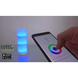 Luminaires Lutec Lampes Rechargeables Et Lampes À Piles>Lot De 2 Lampes Solaires Lutec Noma Led Blanc, 2 Lumieres, Changeur De Couleurs