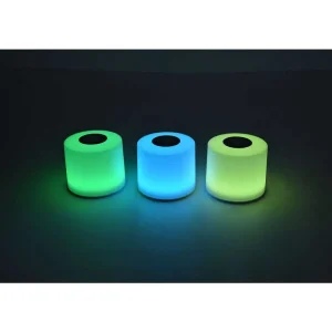 Luminaires Lutec Lampes Rechargeables Et Lampes À Piles>Lot De 2 Lampes Solaires Lutec Noma Led Blanc, 2 Lumieres, Changeur De Couleurs