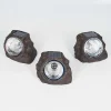 hofstein Lampes Solaires>Lot De 3 Lampes Solaires Sameo Led Brun, 4 Lumieres