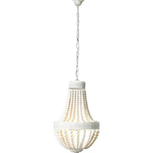 Luminaires Brilliant Lustres>Lustre Brilliant Liba Blanc, 3 Lumieres