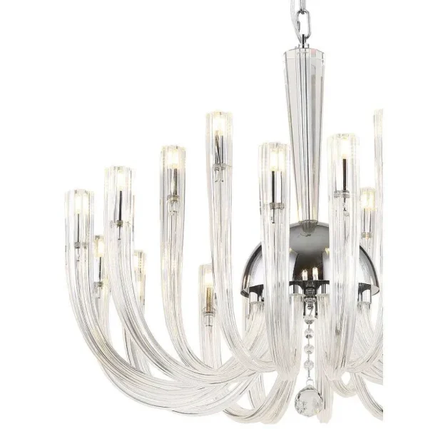 Luminaires Globo Lighting Lustres>Lustre Globo Akko Chrome, 18 Lumieres