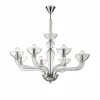 Luminaires Ideallux Lustres>Lustre Ideal Lux Casanova Chrome, 8 Lumieres