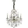 Luminaires Ideallux Lustres>Lustre Ideal Lux Gioconda Argente, 6 Lumieres