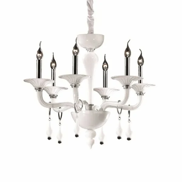 Luminaires Ideallux Lustres>Lustre Ideal Lux Miramare Chrome, 6 Lumieres