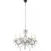 Luminaires Lucide Lustres>Lustre Lucide Arabesque Blanc, 5 Lumieres