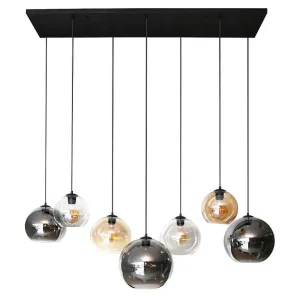 hofstein Suspensions>Lustre Multi Anthracite, 7 Lumieres