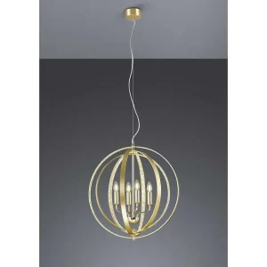 Luminaires Trio Lustres>Lustre Trio Candela Laiton, 4 Lumieres